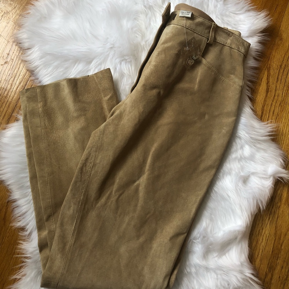NWT SUEDE- 100% soft genuine suede pants